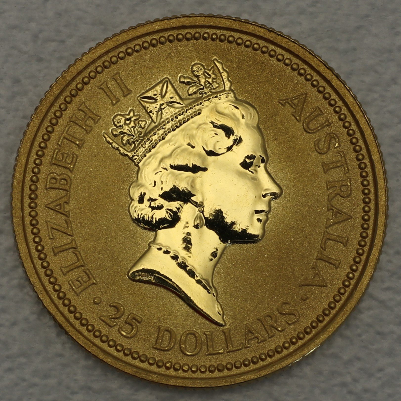 Goldmünze 1/4oz "Känguru" 1991 Australian Nugget (Australien) - Detailansicht 1