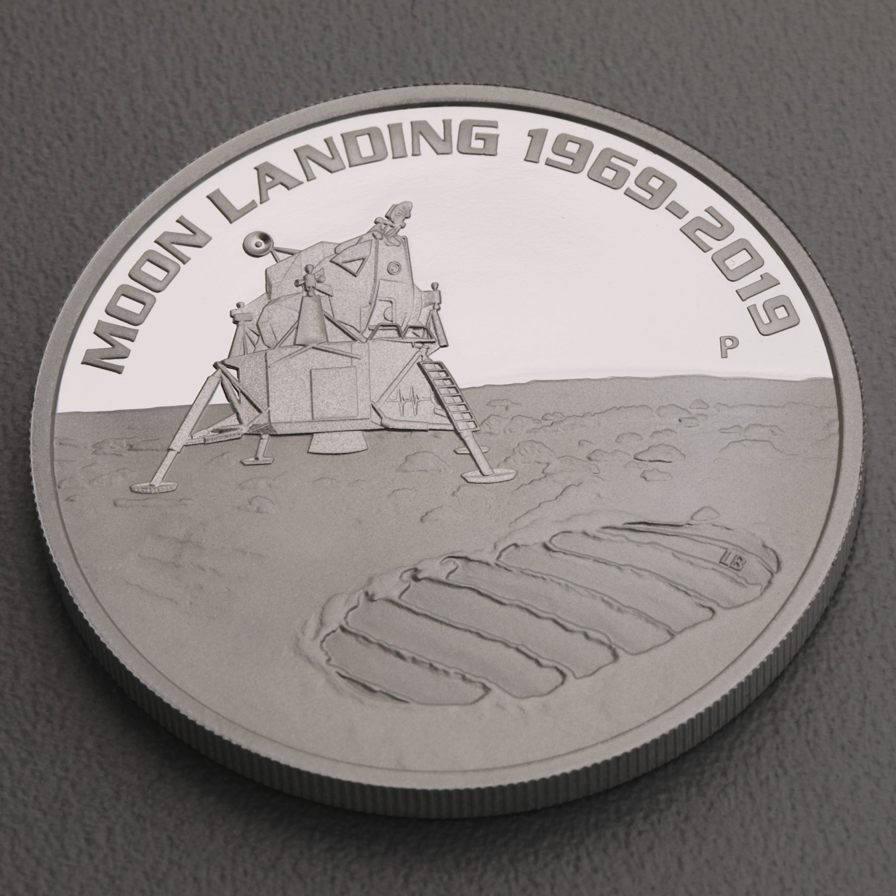 Silbermünze 1oz "Moon Landing 1969-2019" 2019 (PP) 50. Jahrestag der Mondlandung (Australien) - Detailansicht 2