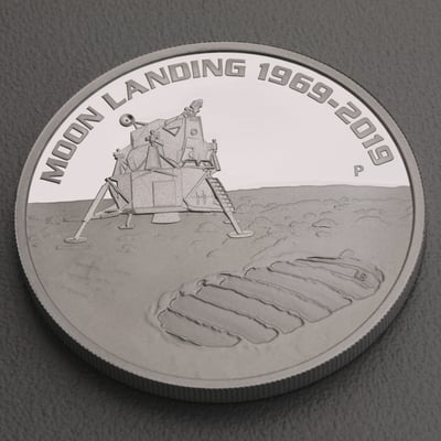Silbermünze 1oz "Moon Landing 1969-2019" 2019 (PP) 50. Jahrestag der Mondlandung (Australien) - Miniaturansicht 3