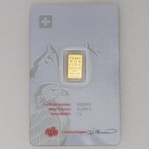 Goldbarren 1g PAMP "Switzerland - Eagle" - Miniaturansicht 2