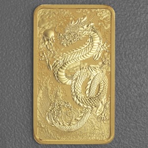 Gold Münzbarren 1oz "Rectangular Dragon" 2024 (Australien) - Hauptansicht
