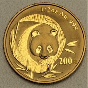 Goldmünze 1/2oz "Panda" 2003 (China) - Hauptansicht