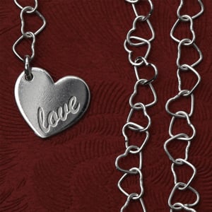 Silber-Fußkette 925er "Herz LOVE" (Sterling) - Miniaturansicht 4