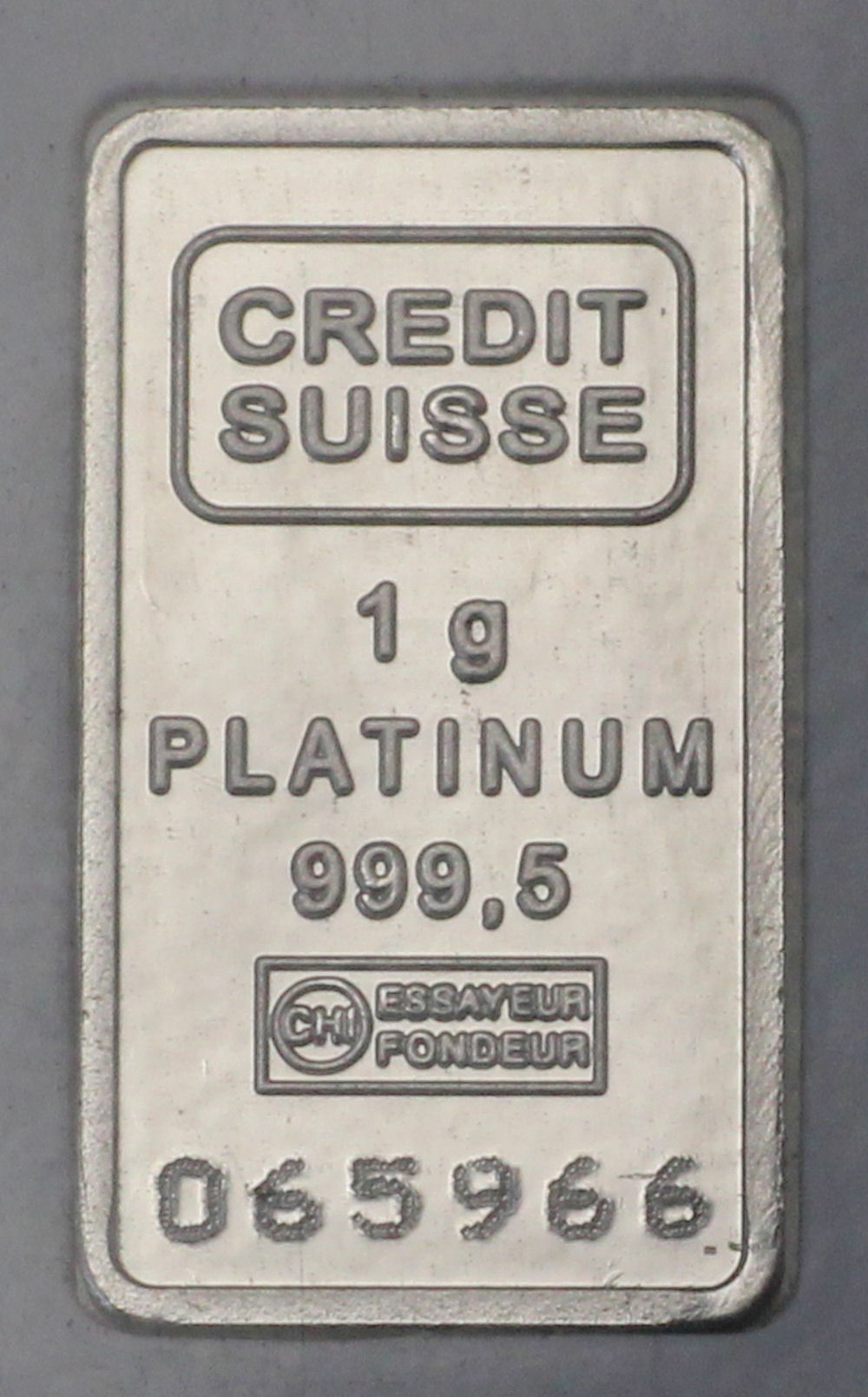 Platinbarren 1g (Resale) - Detailansicht 2