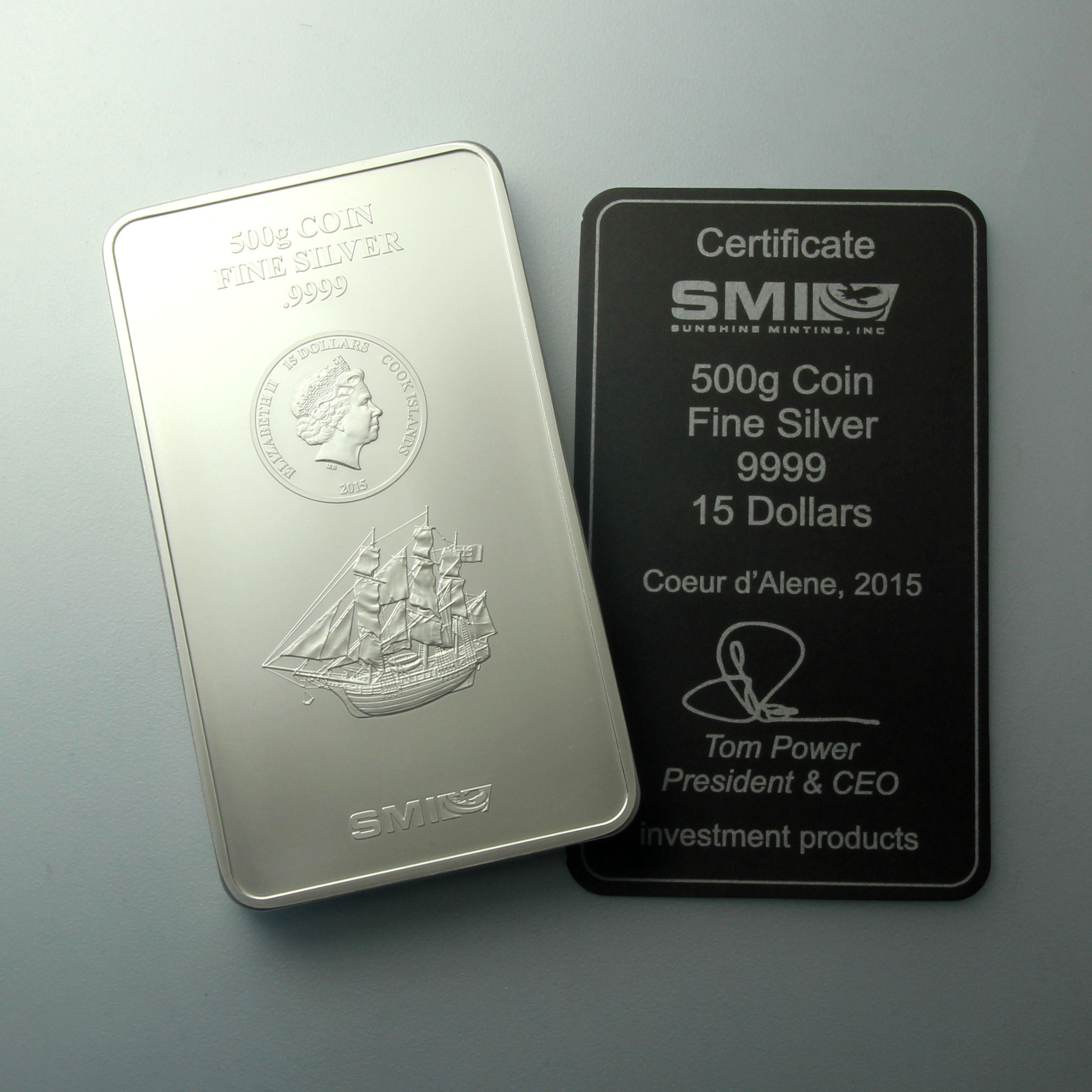 Münzbarren 500g "SMI / Cook Islands" - Detailansicht 2