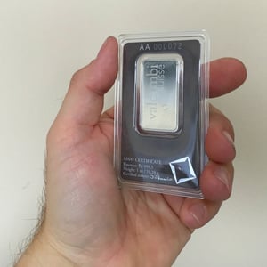 Palladiumbarren 1oz VALCAMBI (Pd) - Miniaturansicht 5