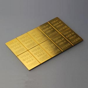 Goldtafel (10x 1/10oz Feingold) "CombiBar" - Miniaturansicht 3