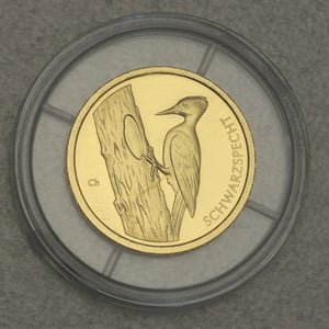 Goldmünze 20 Euro "Schwarzspecht" 2021 Heimische Vögel (Deutschland) - Miniaturansicht 3