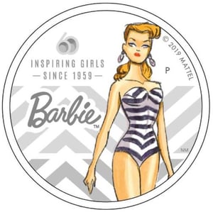 Silbermünze 1oz "Barbie" 2019 (PP/koloriert) 60. Jubiläum (Tuvalu) - Hauptansicht