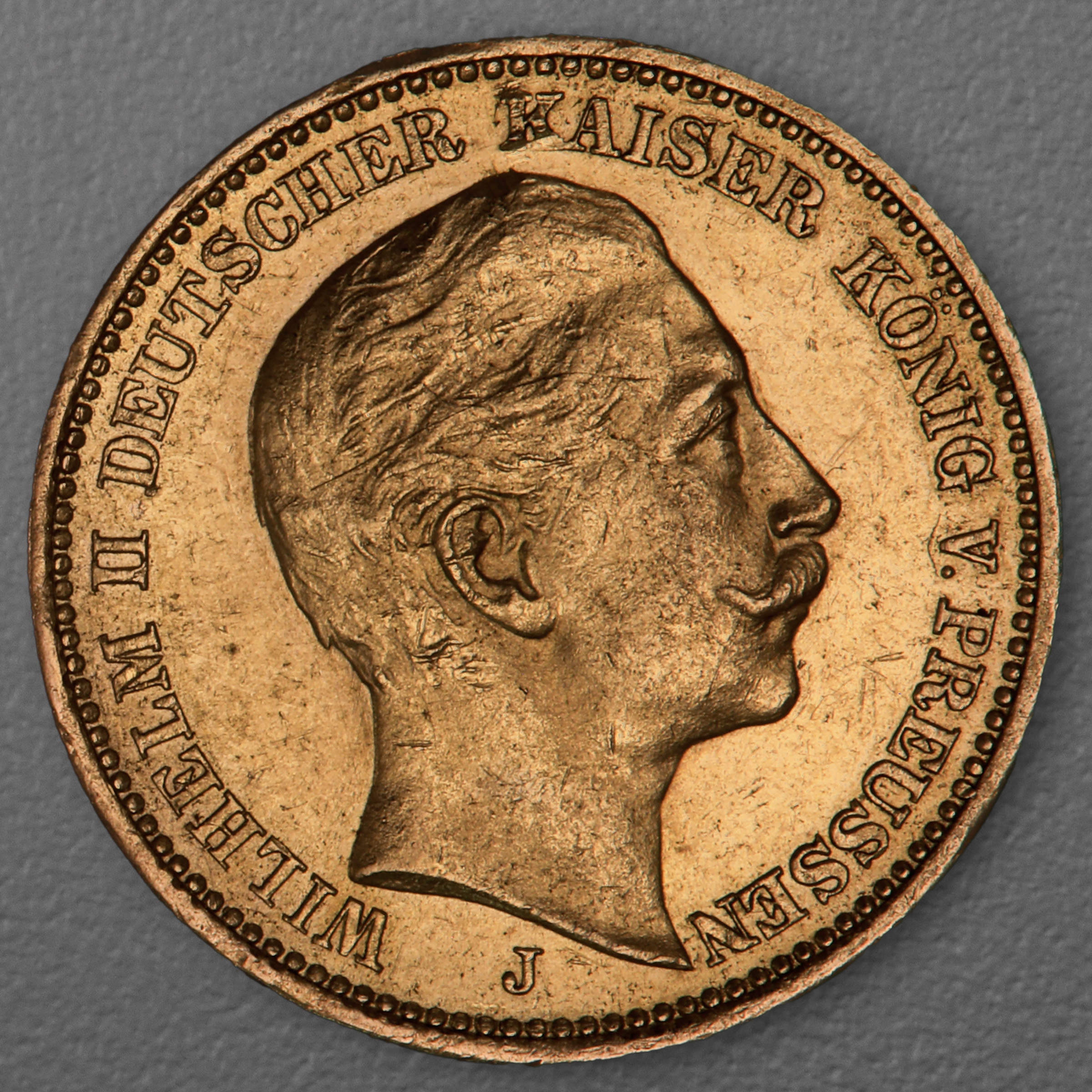Goldmünze 20 Mark "Wilhelm II." 1912-J J.252 (Preußen) - Hauptansicht