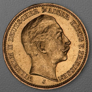 Goldmünze 20 Mark "Wilhelm II." 1912-J J.252 (Preußen) - Hauptansicht