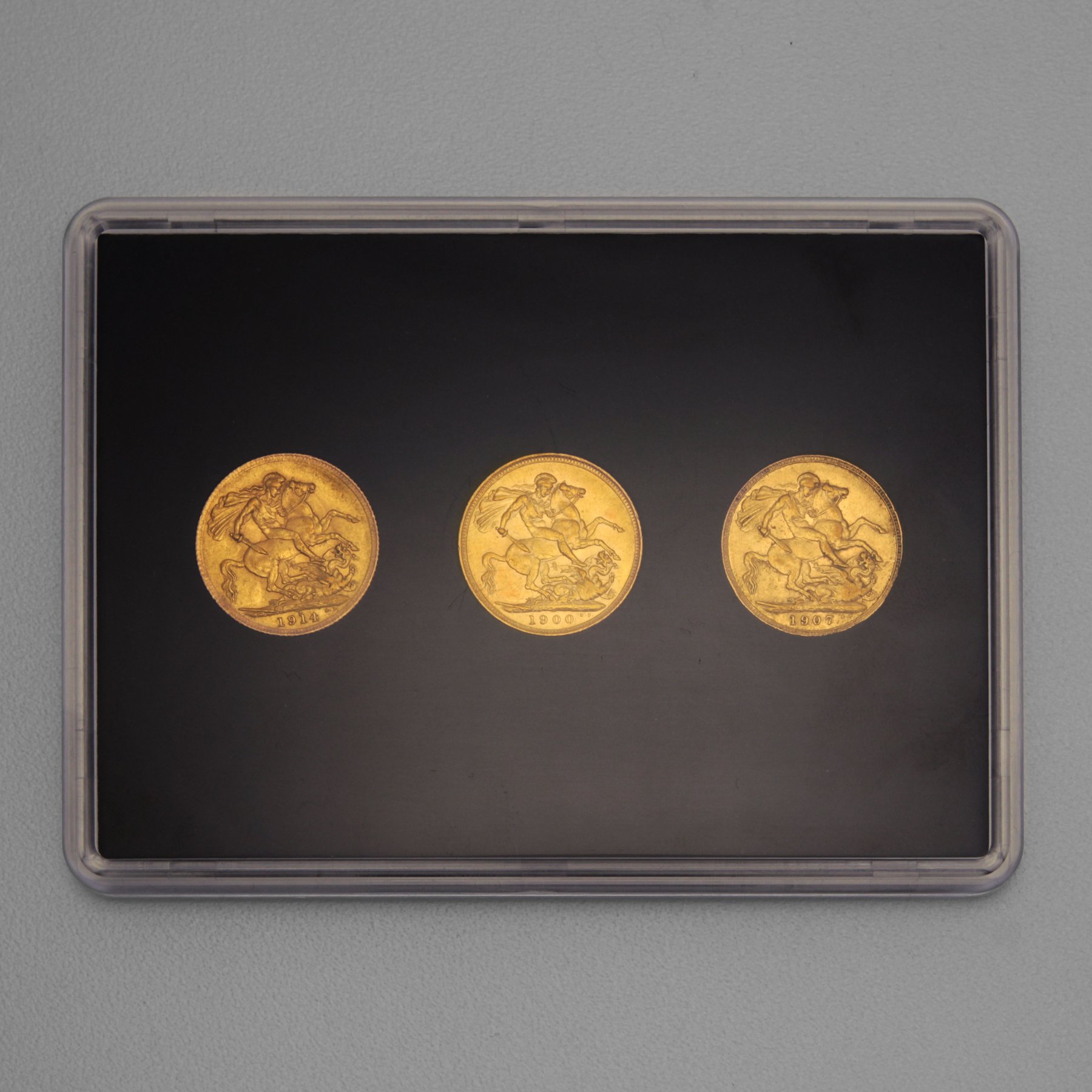 Goldmünzen 3 x 1 Sovereign "Kings and Queen" Set – 3-tlg. (Großbritannien) - Detailansicht 1