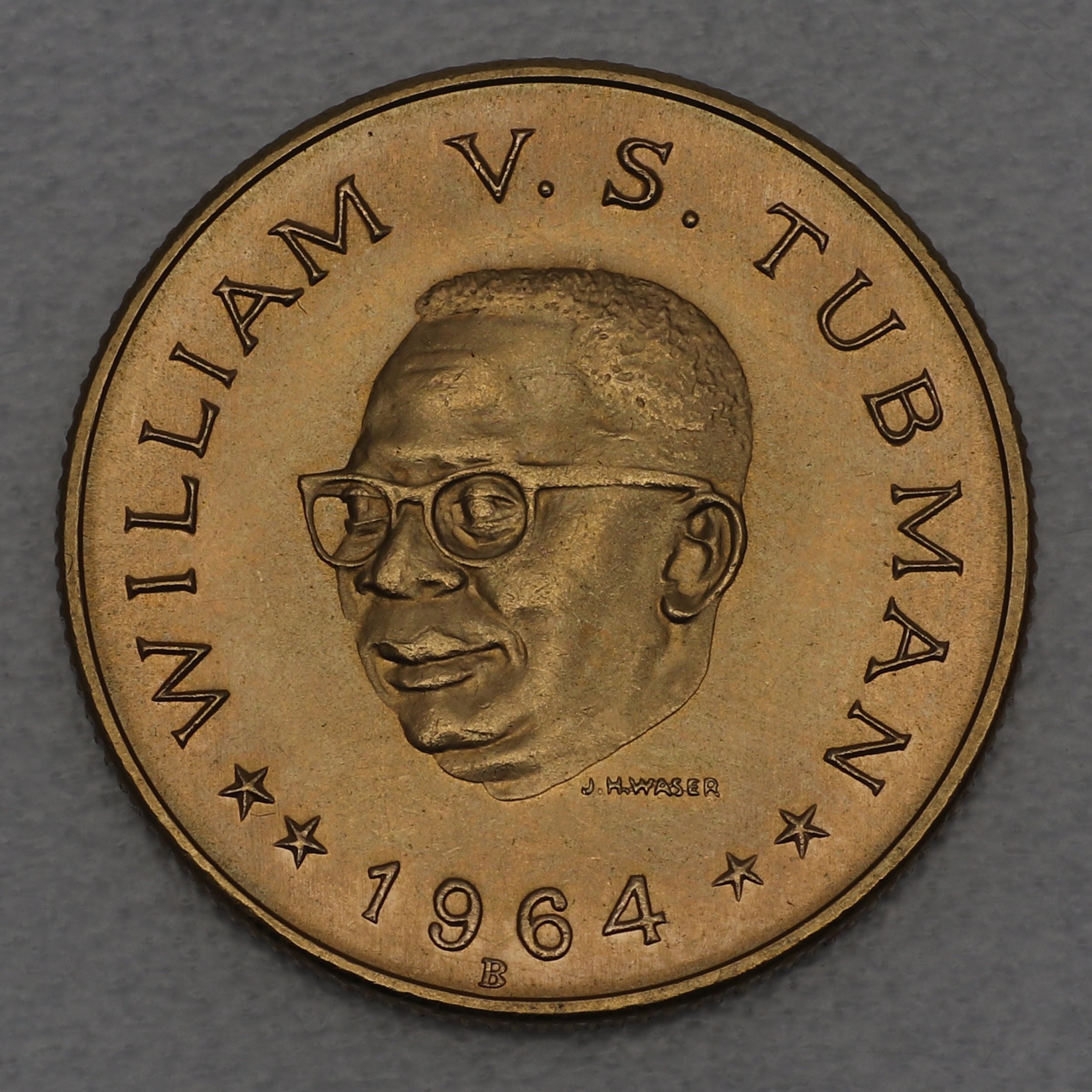 Goldmünze "20 Dollar 1964" William Vacanarat Shadrach Tubman (Liberia) - Hauptansicht