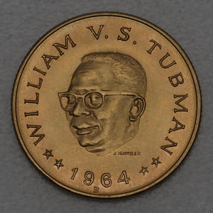 Goldmünze "20 Dollar 1964" William Vacanarat Shadrach Tubman (Liberia) - Hauptansicht
