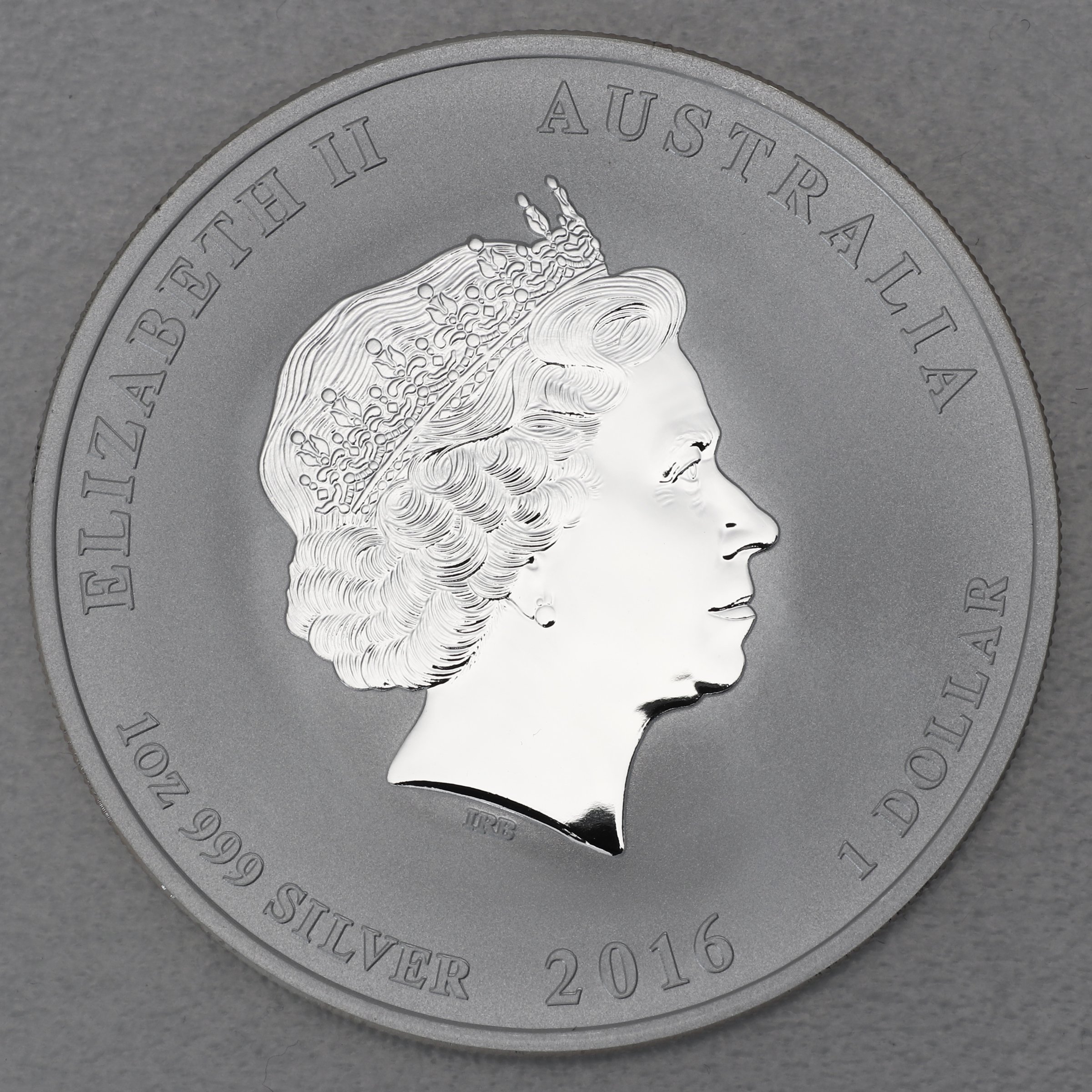Silbermünze 1oz "Affe" 2016 (vergoldet) Lunar II – Year of the Monkey (Australien) - Detailansicht 1