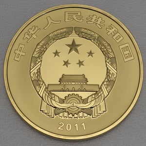 Goldmünze 5oz "Dengfeng" 2011 (PP) The Centre of Heaven and Earth (China) - Miniaturansicht 3