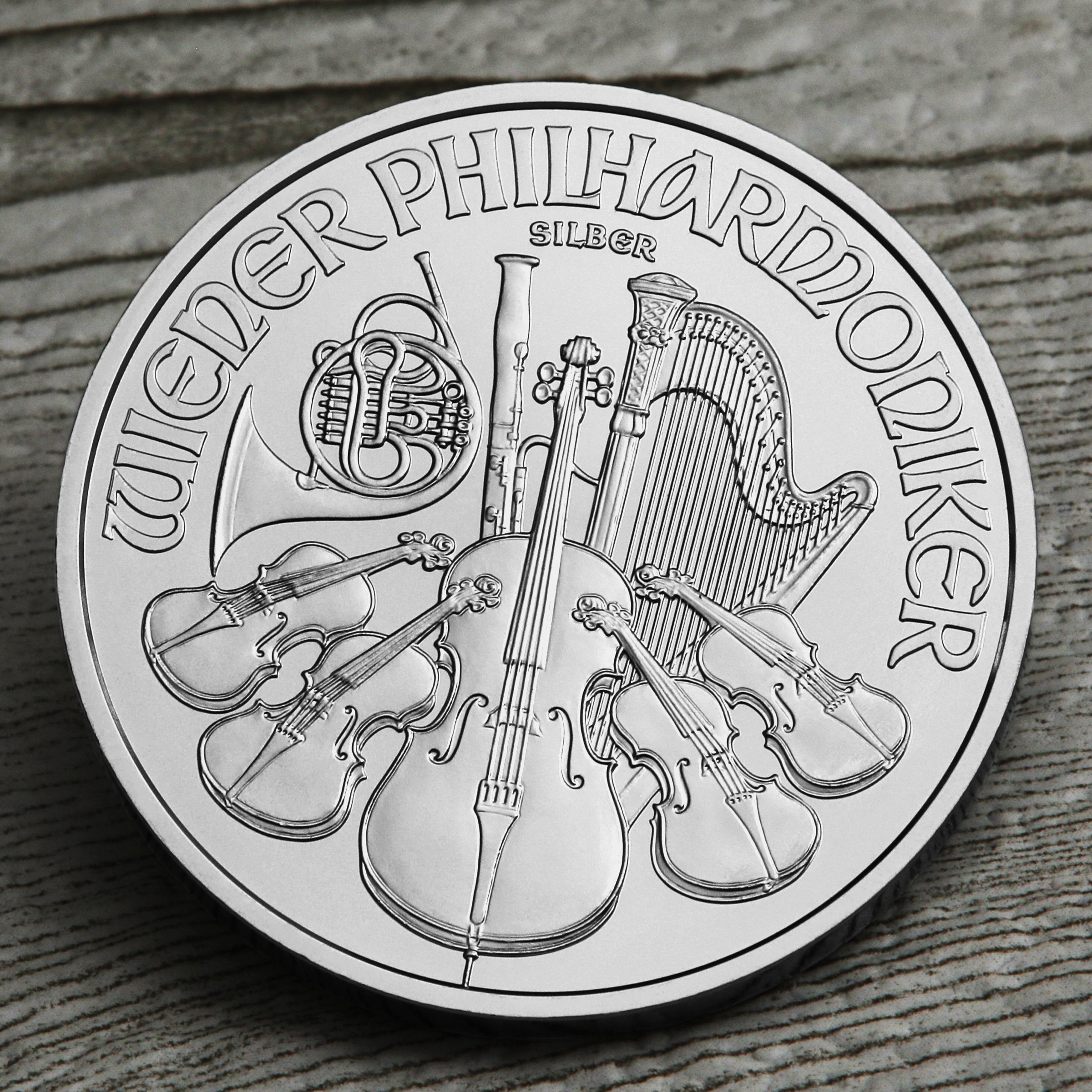 Silbermünze 1oz "Wiener Philharmoniker" aktueller Jahrgang 19% (Österreich) - Detailansicht 4
