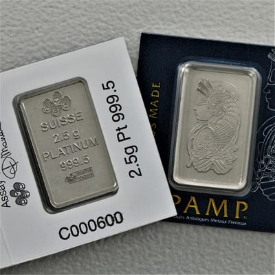 Platinbarren 2,5g (Resale) - Miniaturansicht 1