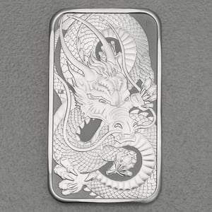 Silber Münzbarren 1oz "Rectangular Dragon" 2021 (Australien) - Miniaturansicht 1