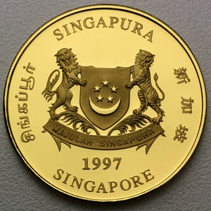 Goldmünze 1oz "Lion" verschiedene Jahrgänge (Singapur) - Miniaturansicht 2
