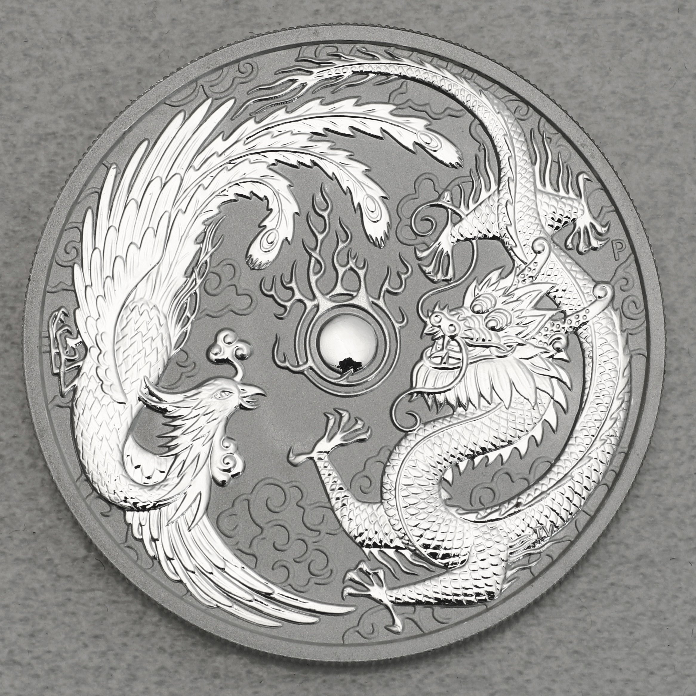 Silbermünze 1oz "Dragon & Phoenix" 2017 Chinese Myths & Legends (Australien) - Hauptansicht