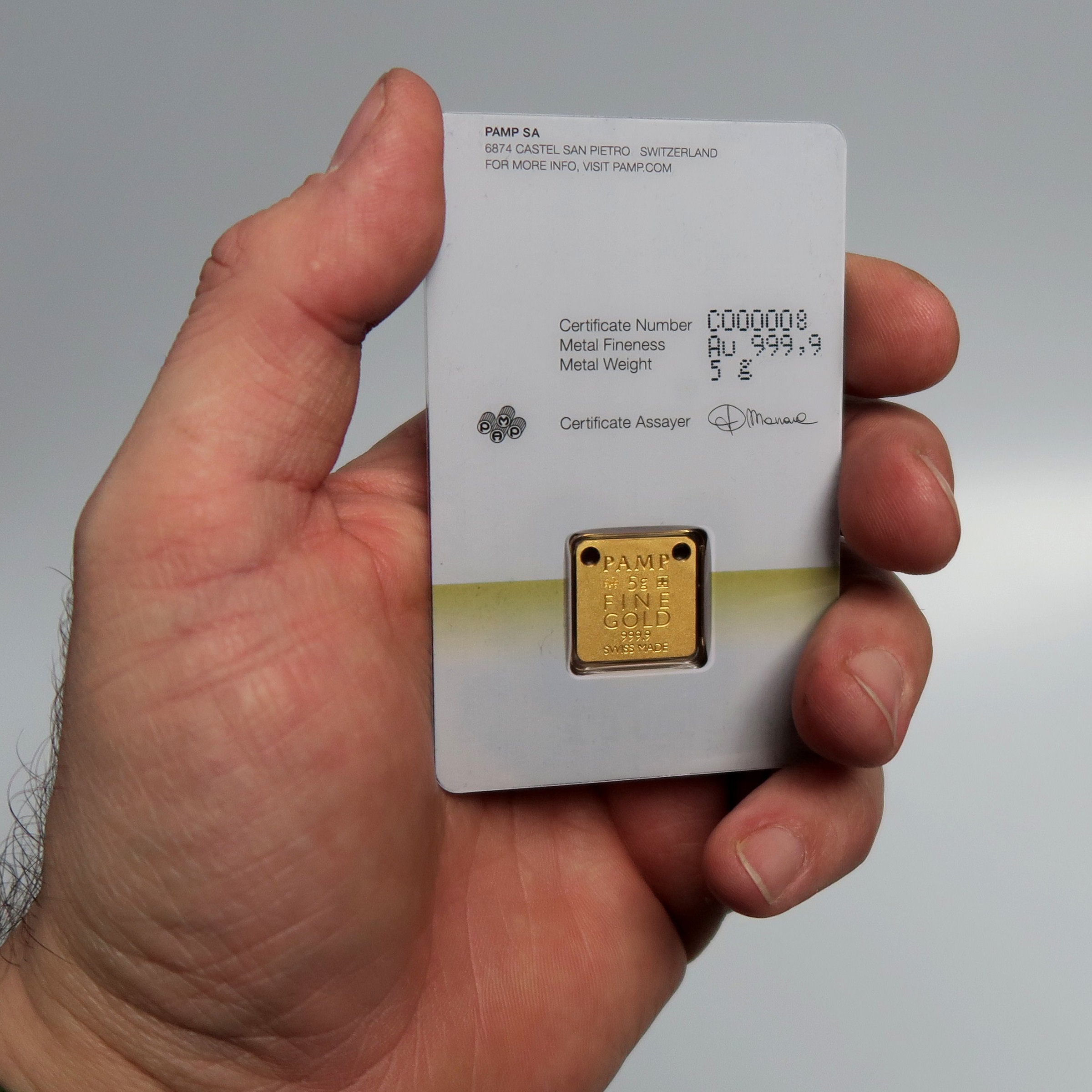Gold-Schmuckbarren 5g "Bunny/Hase" PAMP - Detailansicht 2