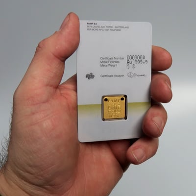 Gold-Schmuckbarren 5g "Bunny/Hase" PAMP - Miniaturansicht 3