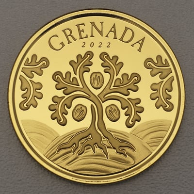 Goldmünze 1oz "Nutmeg Tree" 2022 Eastern Caribbean 8 (Grenada) - Miniaturansicht 1