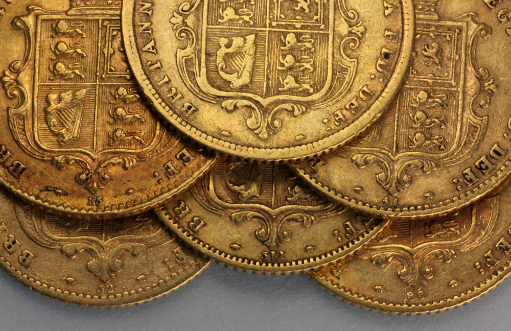 Goldmünze 1/2 Sovereign "Victoria" Wappen (Großbritannien) - Detailansicht 1