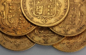 Goldmünze 1/2 Sovereign "Victoria" Wappen (Großbritannien) - Miniaturansicht 2