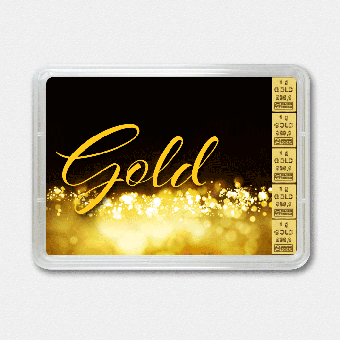 Goldbarren 5g "Gold statt Geld" (Flip) - Hauptansicht