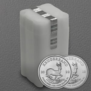 Silbermünze 25 x 1oz "Krügerrand" verschiedene Jahrgänge Tube diff. (Südafrika) - Hauptansicht