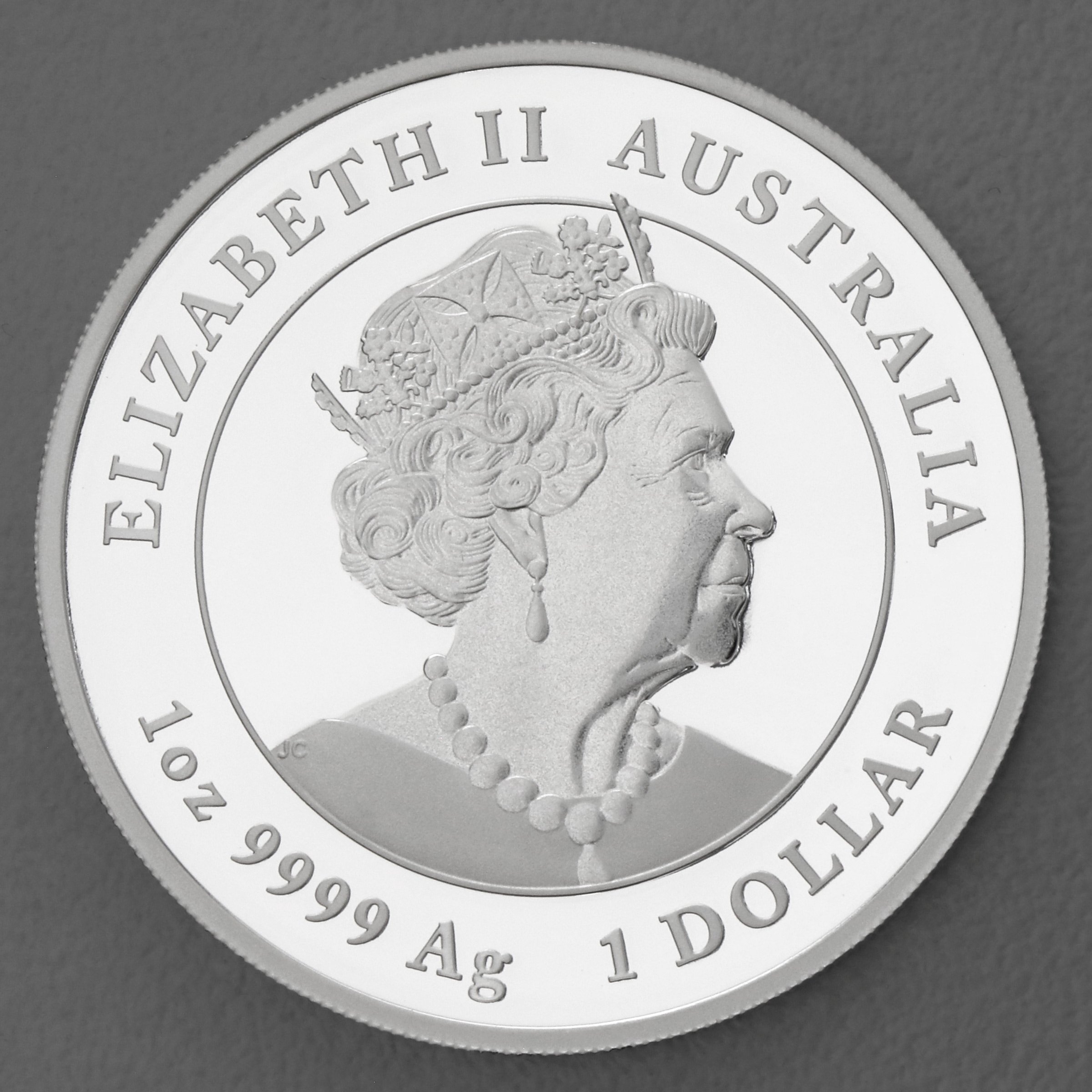 Silbermünzen 1oz "Hase" 2023 (PP/kol./vergoldet) Set 3-teilig Year of the Rabbit (Australien) - Detailansicht 6