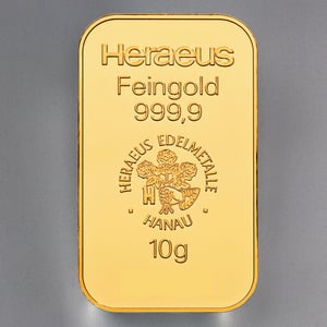 Goldbarren 10g HERAEUS Resale - Hauptansicht