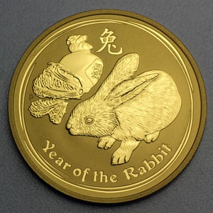 Goldmünze 1/2oz "Hase" 2011 Lunar II – Year of the Rabbit (Australien) - Hauptansicht