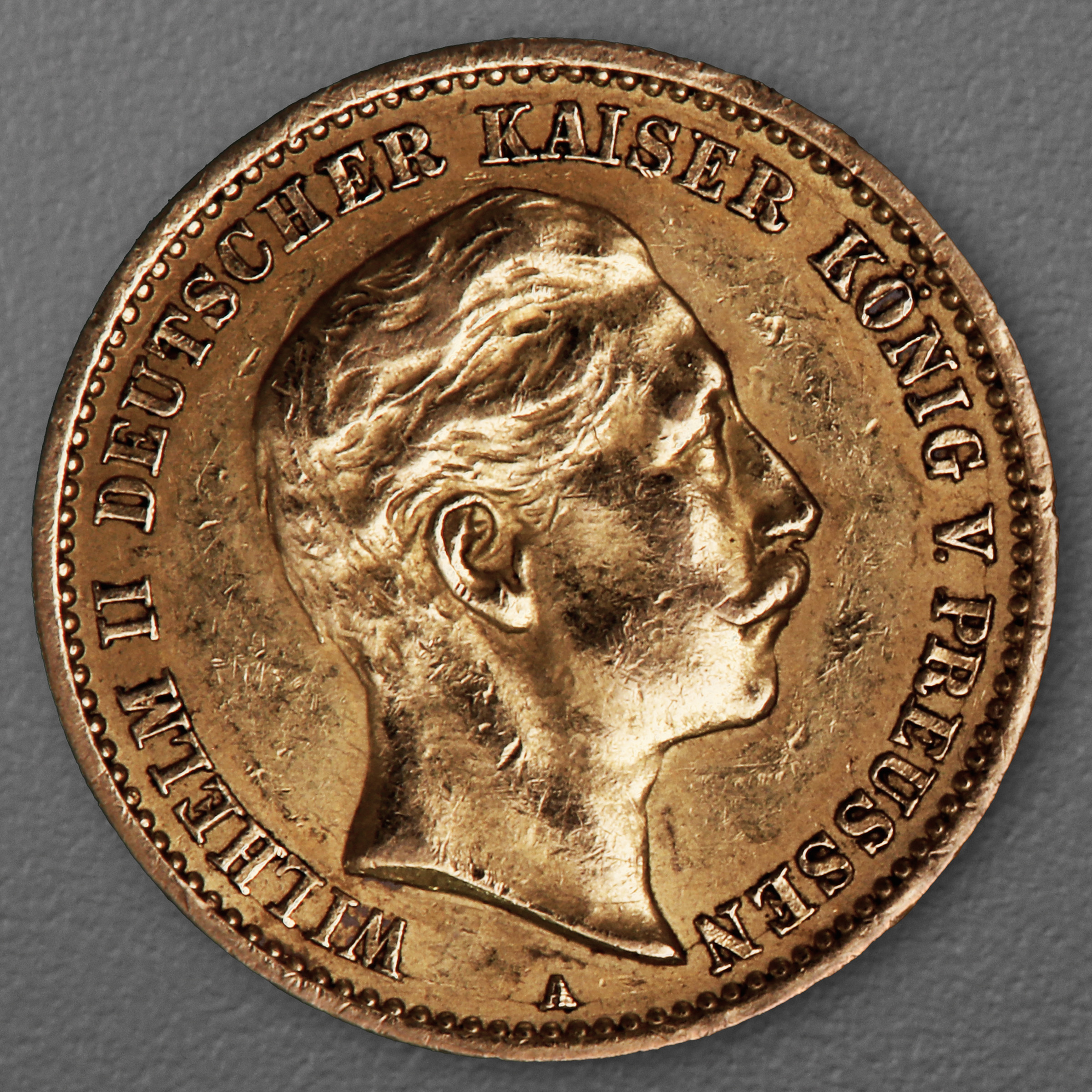 Goldmünze 10 Mark "Wilhelm II." 1910-A J.251 (Preußen) - Hauptansicht