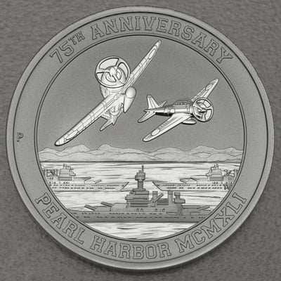 Silbermünze 1oz "Zero Fighters" 2016 (PP) 75. Jahrestag von Pearl Harbor (Tuvalu) - Miniaturansicht 1