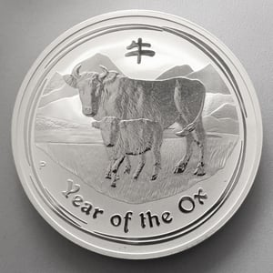 Silbermünze 10oz "Ochse" 2009 Lunar II – Year of the Ox 19% (Australien) - Hauptansicht