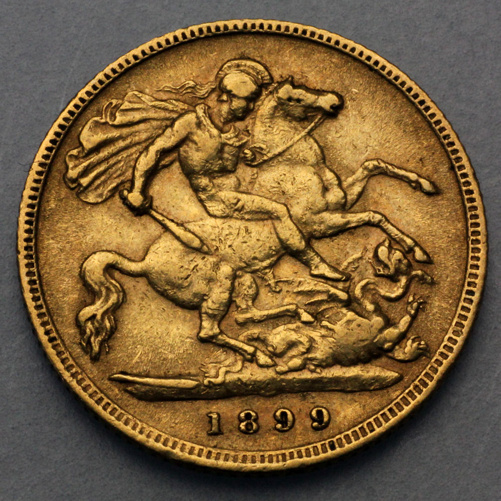 Goldmünze 1/2 Sovereign "Victoria" Schleier (Großbritannien) - Detailansicht 1