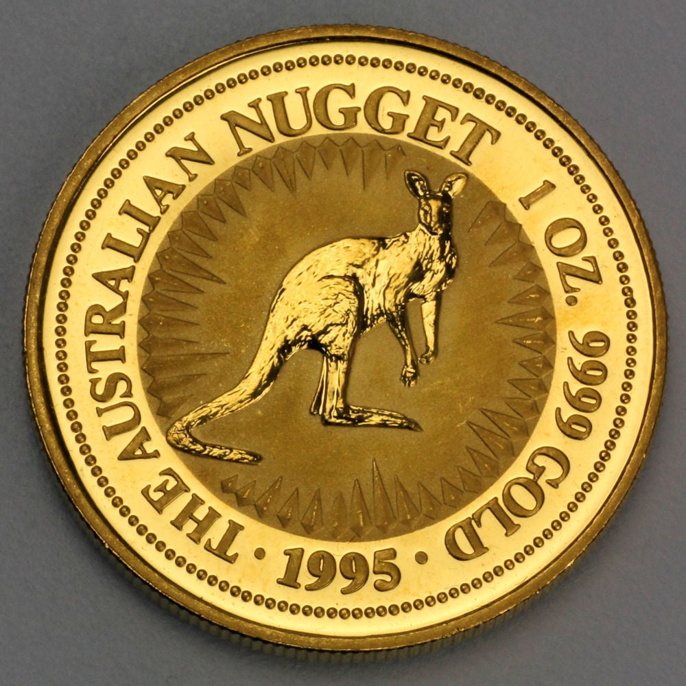 Goldmünze 1oz "Känguru" 1995 Australian Nugget (Australien) - Hauptansicht
