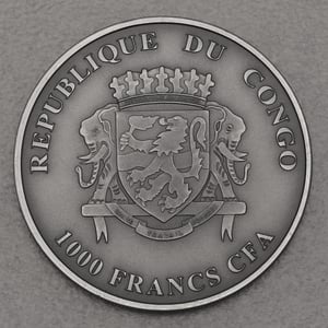Silbermünze 1oz "Erdmännchen" 2013 (AF) Africa Silver Ounce (Kongo) - Miniaturansicht 2