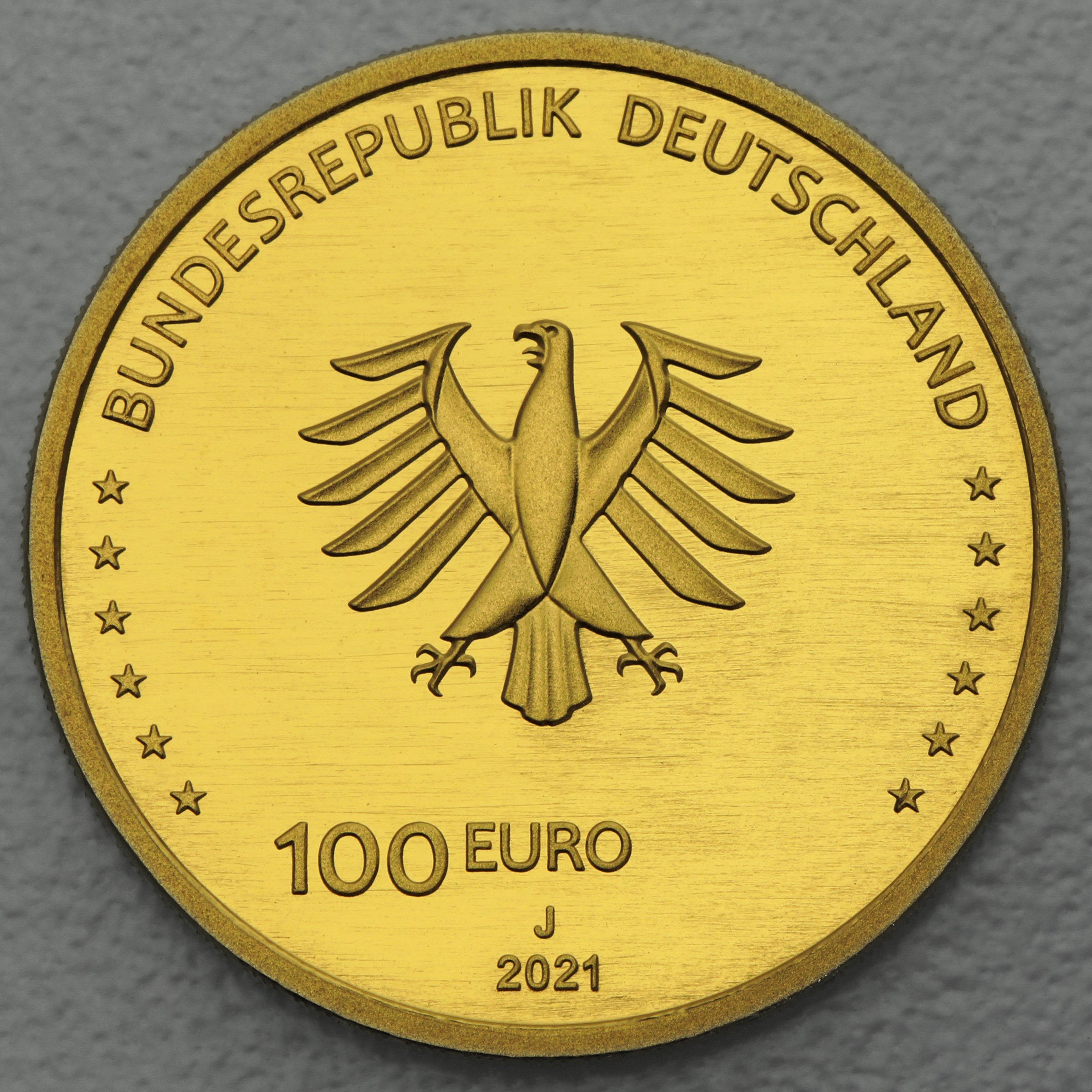 Goldmünze 100 Euro "Recht" 2021 Säulen der Demokratie (Deutschland) - Detailansicht 1