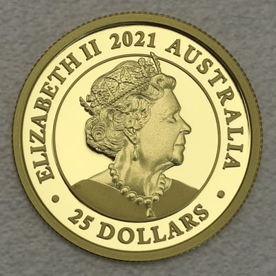 Goldmünze "Australia Sovereign" 2021 (PP) Privy Mark 95 (Australien) - Miniaturansicht 2