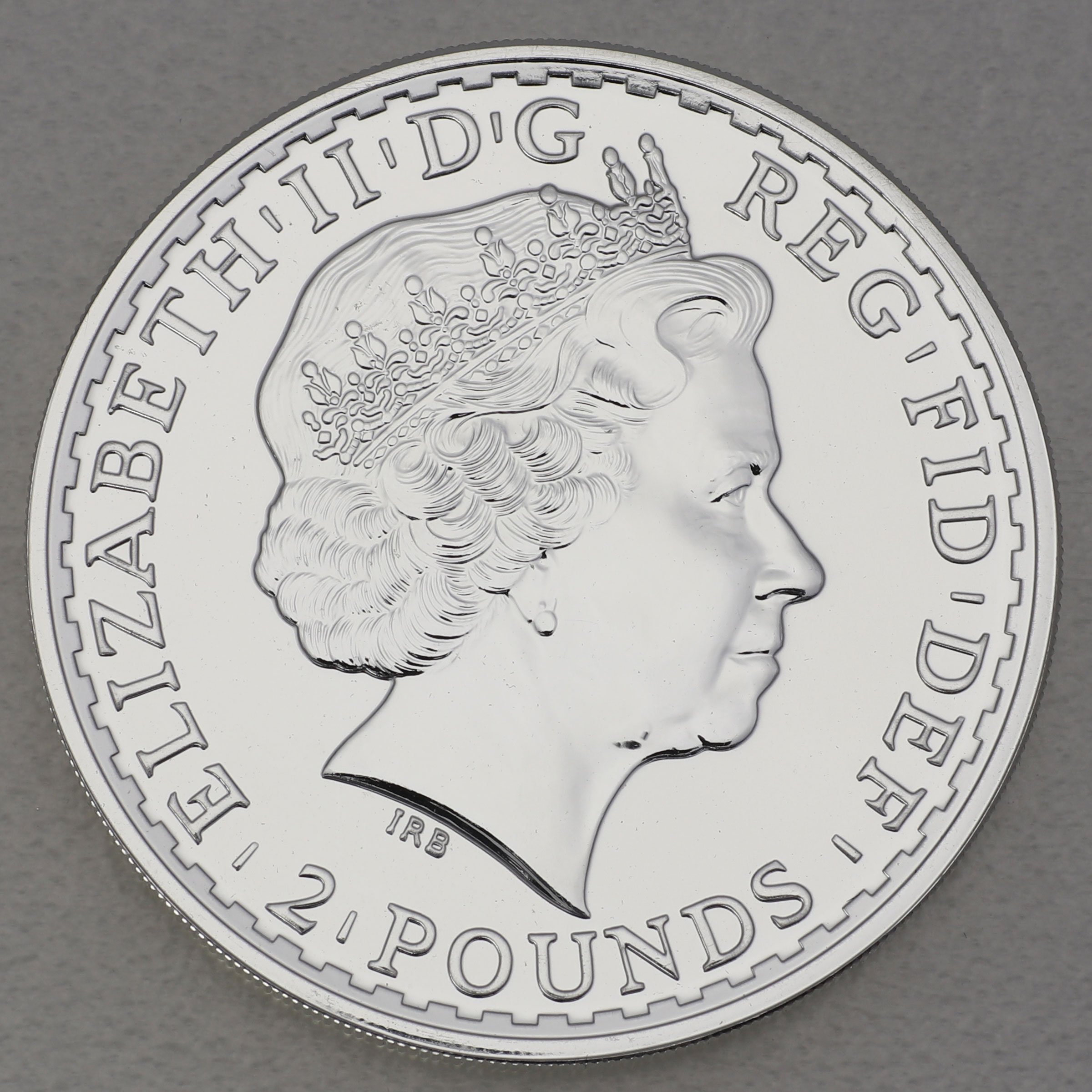 Silbermünze 1oz "Britannia" 2013 (vergoldet) (Großbritannien) - Detailansicht 1