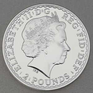 Silbermünze 1oz "Britannia" 2013 (vergoldet) (Großbritannien) - Miniaturansicht 2