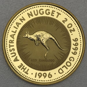 Goldmünze 2oz "Känguru" 1996 Australian Nugget (Australien) - Hauptansicht