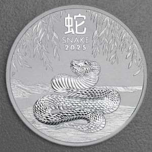 Silbermünze 1oz "Schlange" 2025 Lunar III – Year of the Snake 19% (Australien) - Hauptansicht