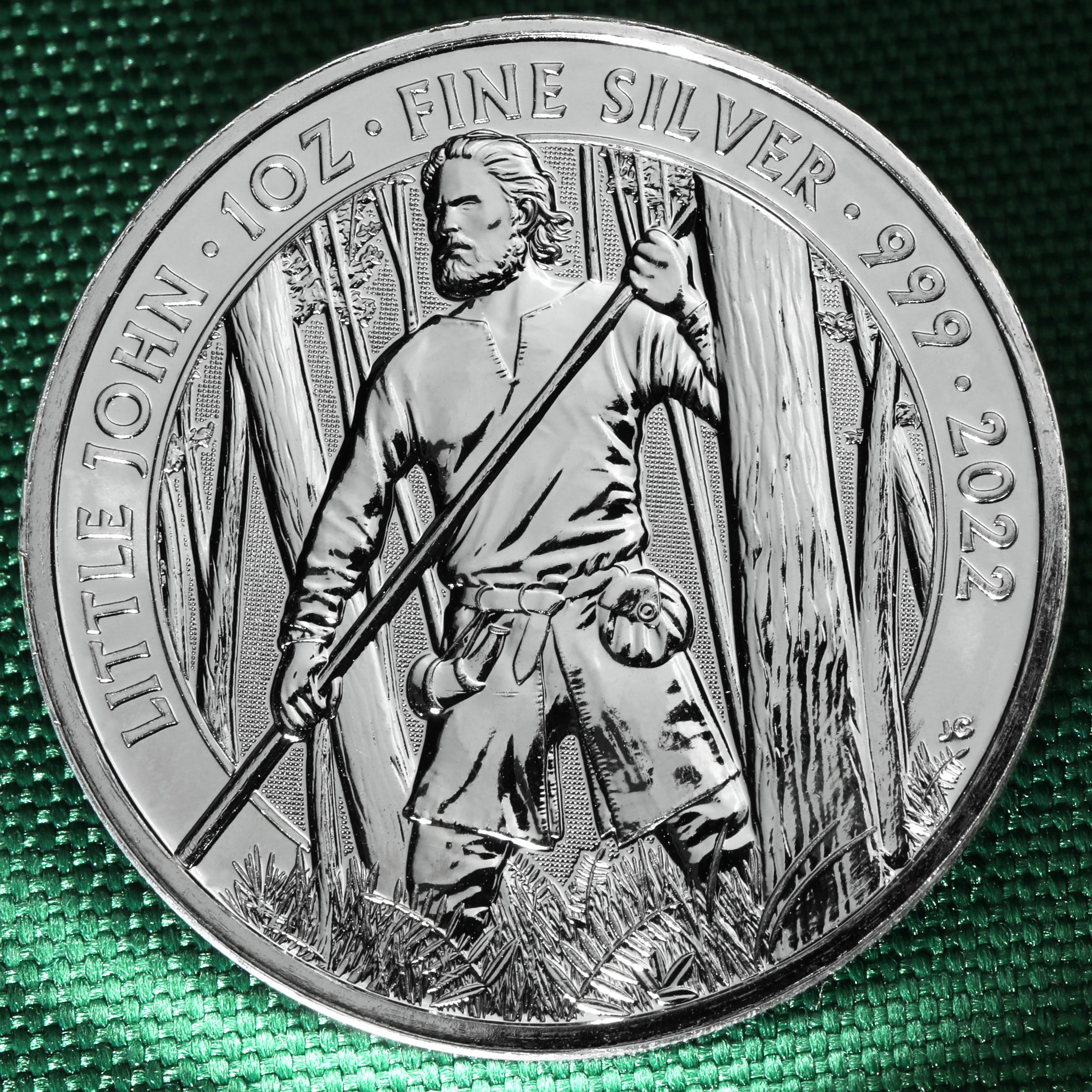 Silbermünze 1oz "Little John" 2022 Myths and Legends (Großbritannien) - Detailansicht 4
