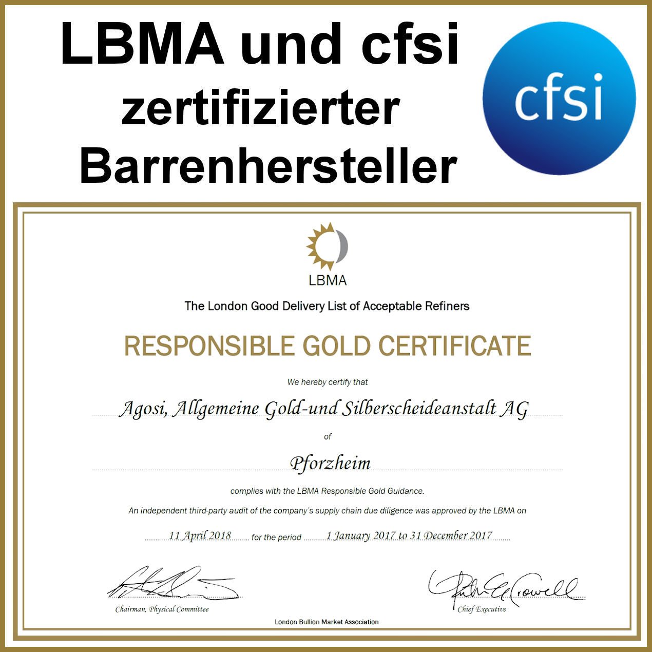 Goldbarren 1oz Au-Gussbarren, Feingold - Detailansicht 8