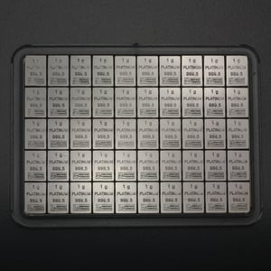 Platintafel (50x 1g Feinplatin) "CombiBar" - Hauptansicht